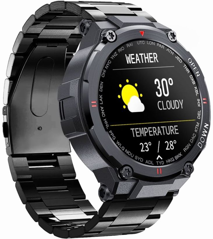 SMARTWATCH MĘSKI GRAVITY CZARNY Realtek 8762C